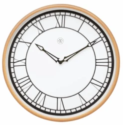 NeXtime Pendule Murale Rose Mat Chiffres Romains