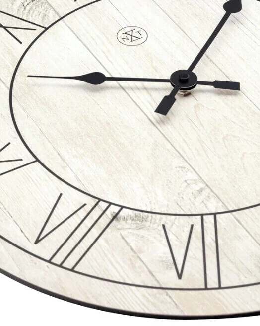 NeXtime Pendule Murale En Bois Naturel ImprimĂ© â Image 2