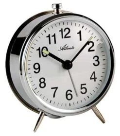 ATLANTA Réveil Mécanique Doré Sonnerie Cloche