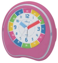ATLANTA Réveil à Quartz Lumineux Blanc Pour Enfants