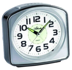 ATLANTA Réveil Silencieux Gris à Sonnerie Progressive