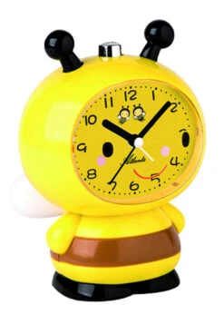 ATLANTA Réveil Silencieux Jaune Pour Enfant "abeille"