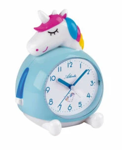 ATLANTA Réveil Enfant Coloré Licorne Cadran épuré