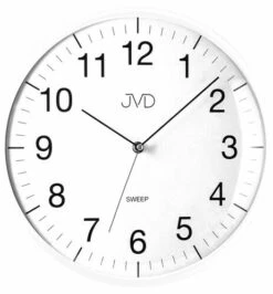 Pendule Murale Silencieuse Blanche Trotteuse Rouge