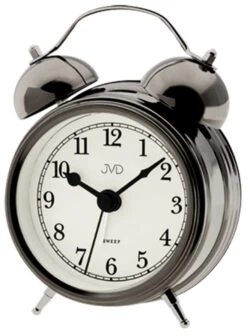 Réveil Matin Silencieux En Métal Chromé