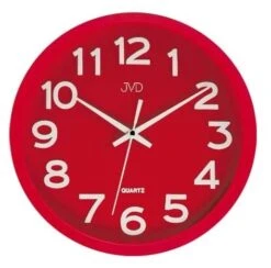 Pendule Murale Silencieuse Moderne Rouge