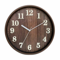 Horloge Murale Moderne Façon Bois Foncé