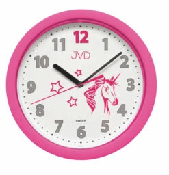 Pendule Murale Silencieuse Rose Pour Jeune Fille