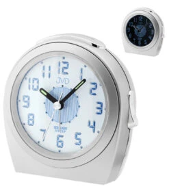 Réveil Silencieux Blanc à Sonnerie Forte