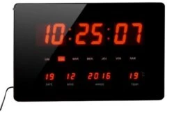 Horloge Murale Retour Vers Le Futur Affichage Rouge