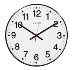 Pendule à Quartz Ronde Cadran Blanc Grand Diamètre Ø 50 Cm