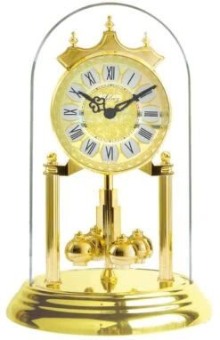 Pendule 400 Jours à Quartz Cadran Bicolore Chiffres Romains 23 Cm