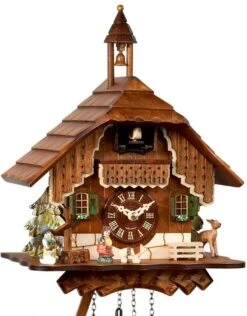 Coucou à Quartz Musical Chalet Clochetton 29 Cm