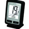 Station Météo Noire Thermomètre Affichage Grands Caractères