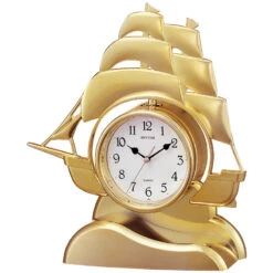 Rhythm Pendule à Poser De Style "Voilier D'or"