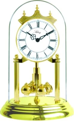 Pendule 400 Jours à Quartz Cadran Blanc Chiffres Romains 22 Cm