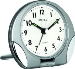 Réveil De Voyage Argenté Clair à Répétition