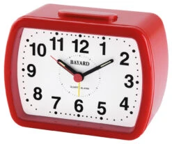 Réveil Matin Rouge Sonnerie Sur Cloche Bayard