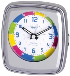 Réveil Matin Silencieux Argenté Enfant Bayard