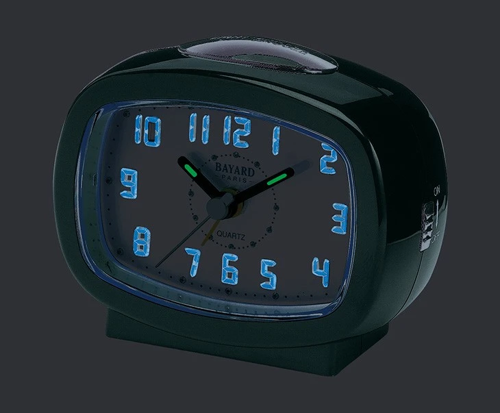 Réveil Matin Silencieux Bleu Satiné Bayard – Image 2