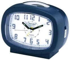 Réveil Matin Silencieux Bleu Satiné Bayard