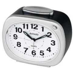 Réveil Silencieux Rectangulaire Sonnerie Sur Cloche