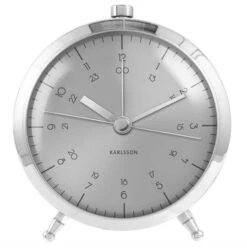 Réveil Matin En Métal Karlsson Double Affichage Horaire