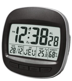 Réveil Digital Noir Sonnerie Sur Cloche électronique