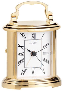 Pendulette De Style Dorée Chiffres Romains