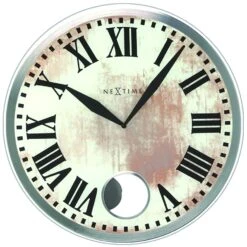 NeXtime Horloge Murale En Verre à Balancier Ø 43 Cm
