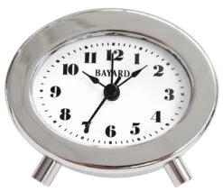 Réveil De Style Chromé Silencieux Sur Pieds Bayard